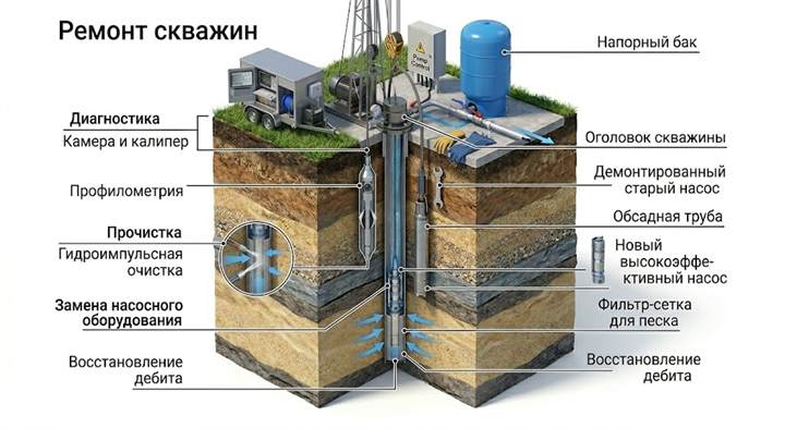 Ремонт скважин в Красноармейске